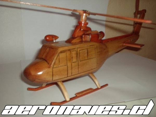 Helicóptero Bell 412 Fach | Maqueta en madera